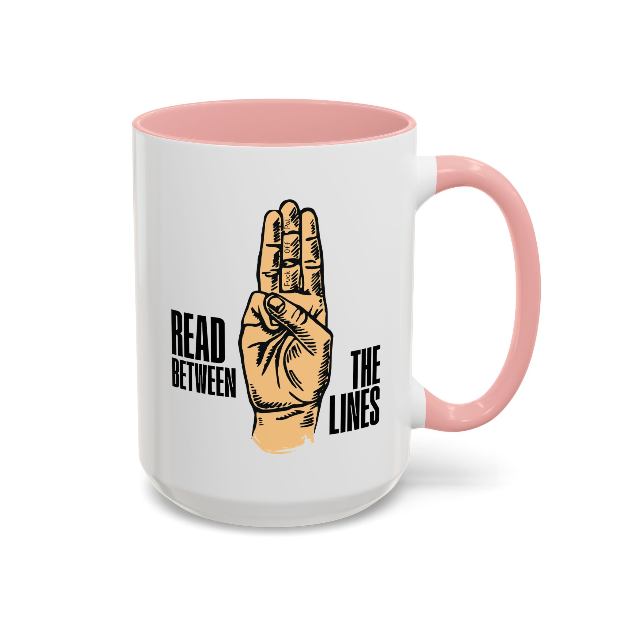 "Read Between the Lines" Coffee Mug