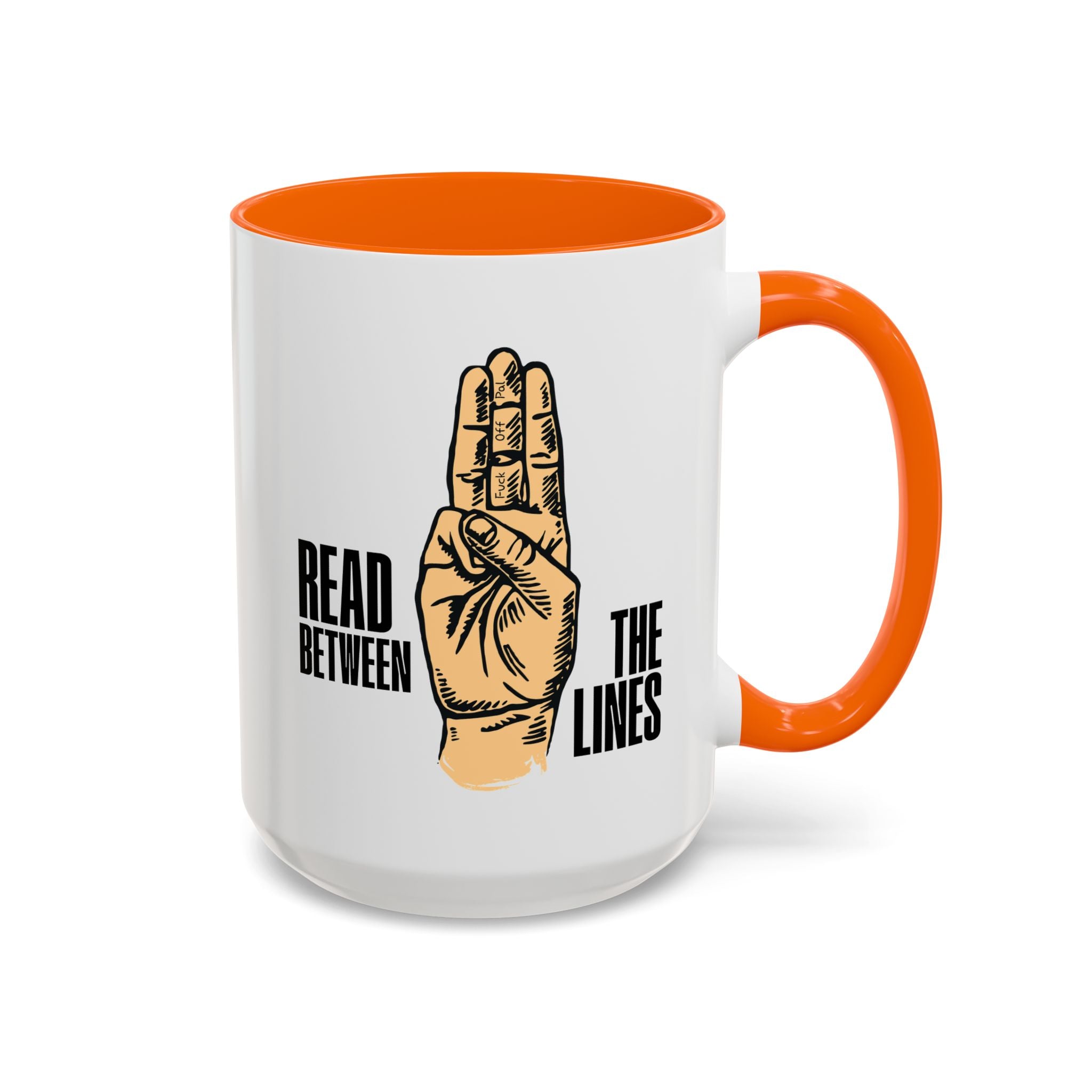 "Read Between the Lines" Coffee Mug