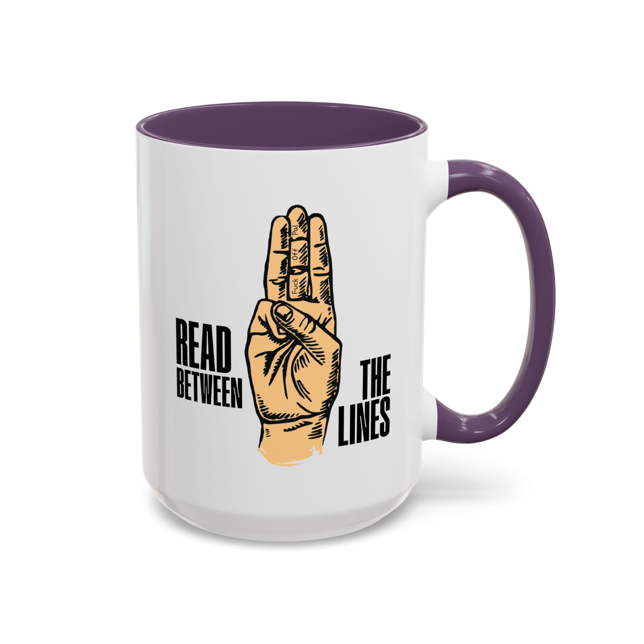 "Read Between the Lines" Coffee Mug