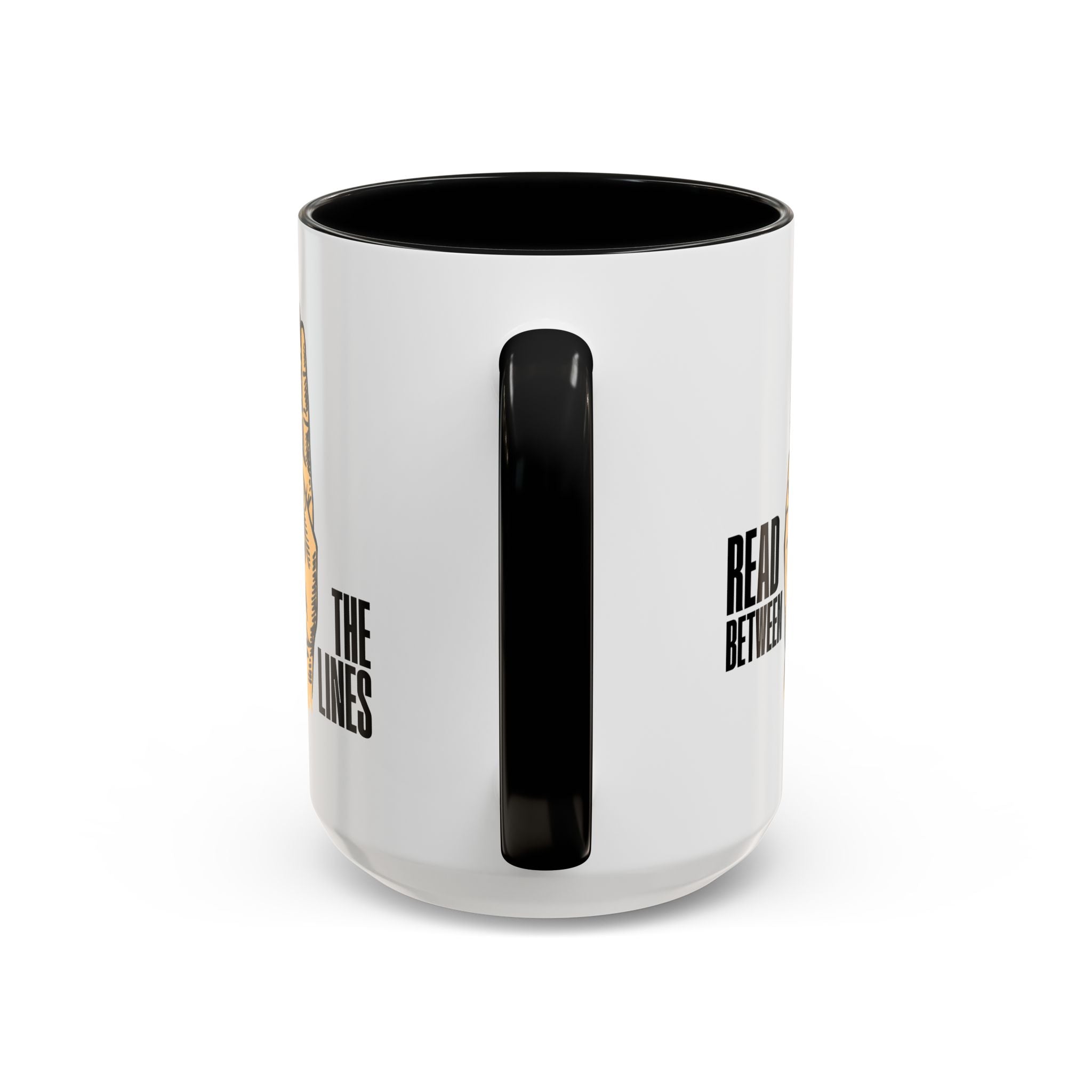 "Read Between the Lines" Coffee Mug